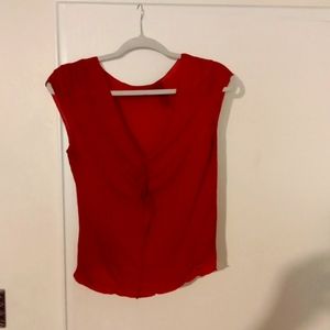 DKNY Red V neck